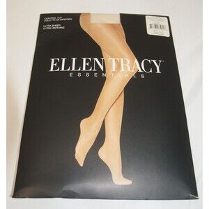 Ellen Tracy Essentials Pantyhose Control Top Ultra Sheer Bone Sz A Style ET9003